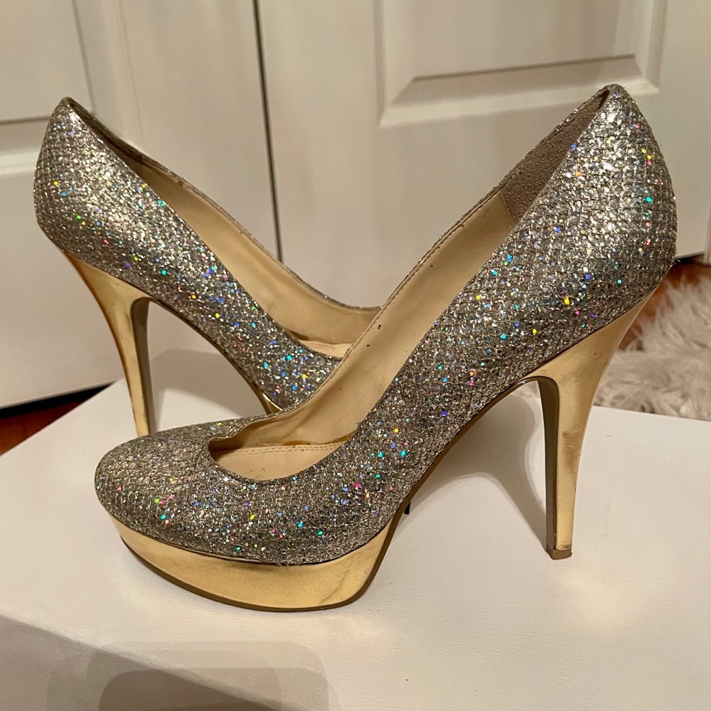 ENZO ANGIOLINI sparkle pumps 8 - used
